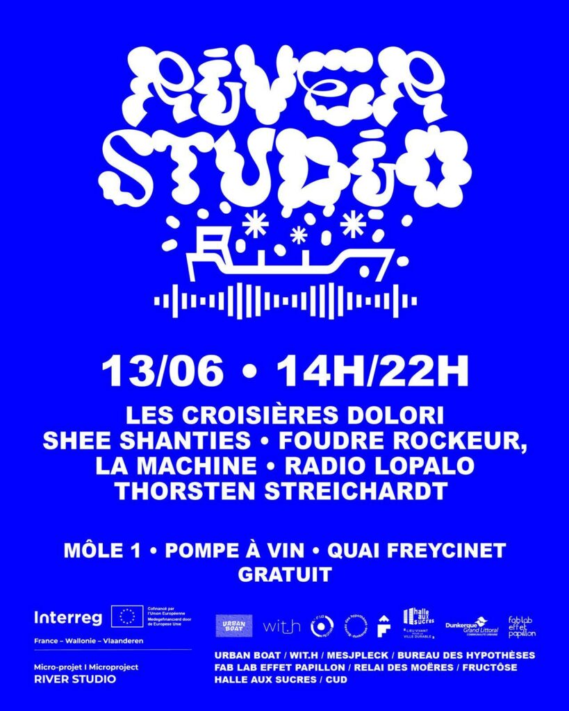 affiche radio river studio + mesjpleck 13 juin 2026
